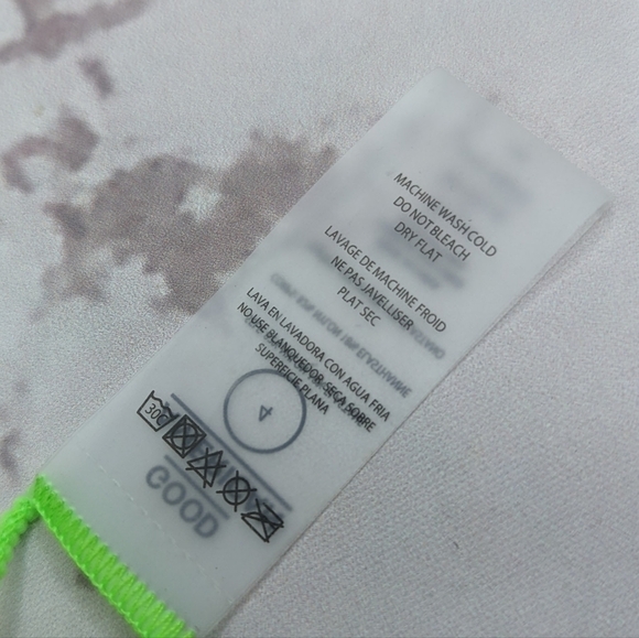 Good American Swim Bottom Women 4 XL Green Chartreuse Neon Tiny Ties Bikini Fits - Picture 9 of 10